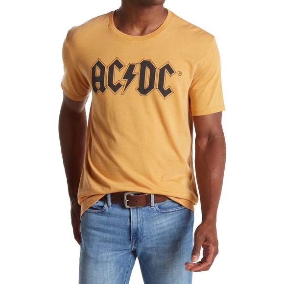 Acdc Burnout Tshirt In Golden Spice 